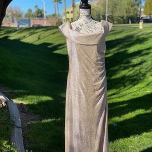 Calvin Klein Metallic Gold Dress Size 12
